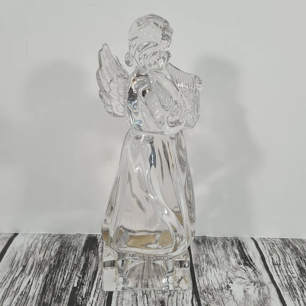 Mikasa Herald Collection Angelic Harp Figurine Crystal Christmas Angel Germany - Picture 3 of 8